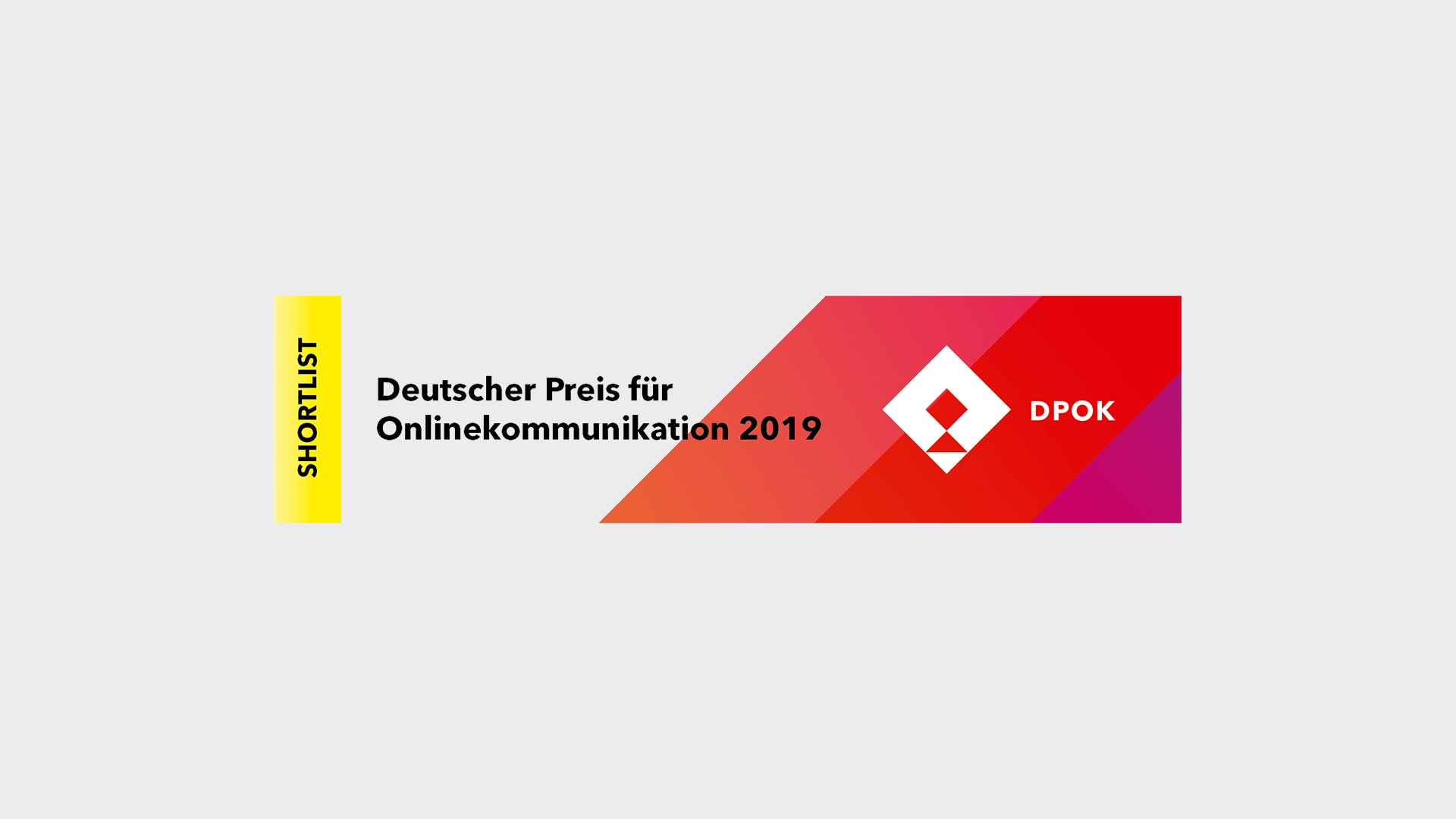 Deutscher Preis für Onlinekommunikation 2019