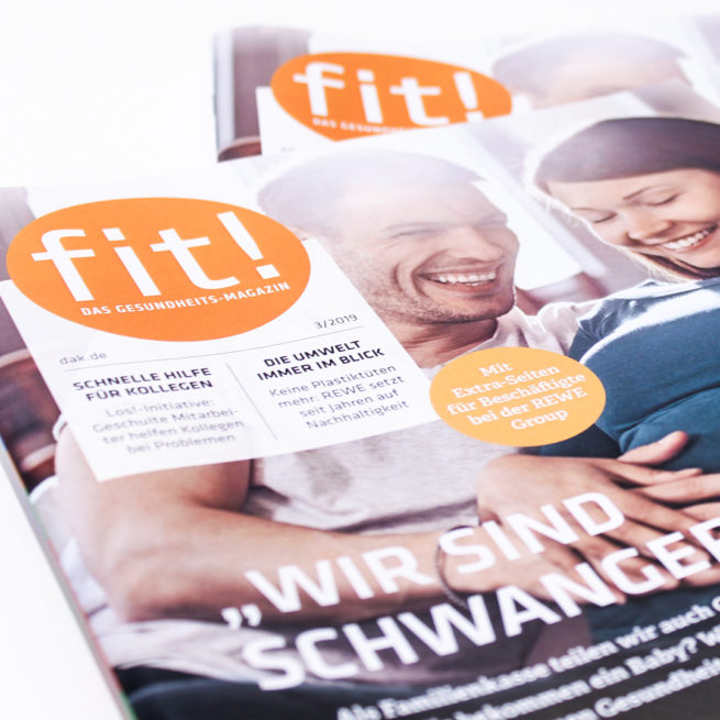 Kundenmagazin „fit!“ der DAK-Gesundheit