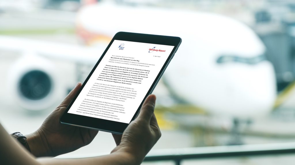 Slot & Fly Pressemitteilung