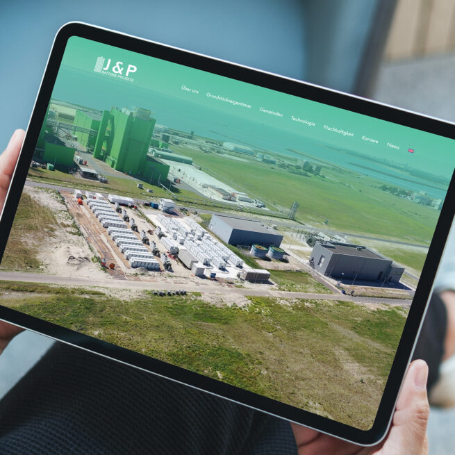 Website Relaunch von J & P Batterieporojekte